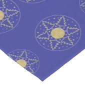 Christmas Gold Trees Personalize 14 x 72 Korte Tafelloper (Hoek)