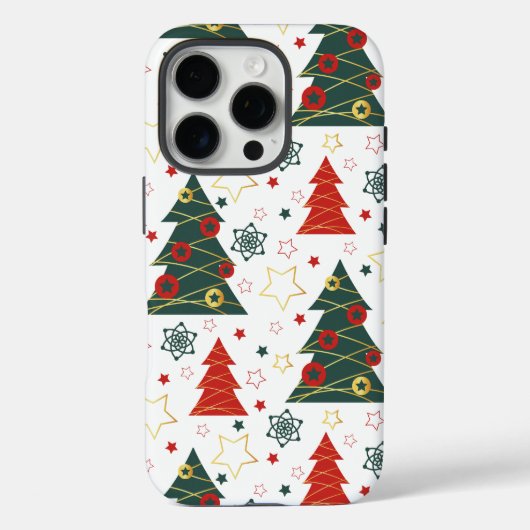 Christmas Gold Twinkle Starry Pines Case-Mate iPhone Case (Achterkant)