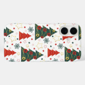 Christmas Gold Twinkle Starry Pines Case-Mate iPhone Case (Achterkant (horizontaal))