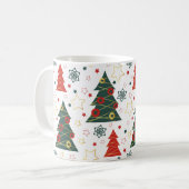 Christmas Gold Twinkle Starry Pines Koffiemok (Voorkant links)