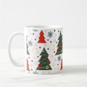 Christmas Gold Twinkle Starry Pines Koffiemok (Links)