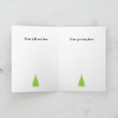 Christmas Golden Hearts Vakantie Kaart (Binnen)