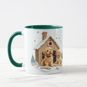 Christmas Golden Retriever Honden Gingerbread Hous Mok