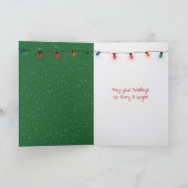 Christmas Golden Retriever In Snowflakes Feestdagen Kaart (Binnen)