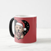 Christmas Golden Retriever - Santa Dog Magische Mok (Voorkant links)