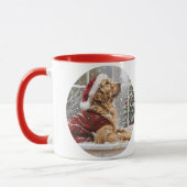 Christmas Golden Retriever Santa Dog Mok (Links)