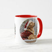 Christmas Golden Retriever Santa Dog Mok (Voorkant rechts)