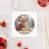 Christmas Golden Retriever Santa Dog Servet (Insitu)