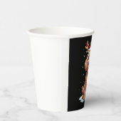 Christmas Goldendoodle Dog Reindeer Holiday Doodle Papieren Bekers (Rechts)