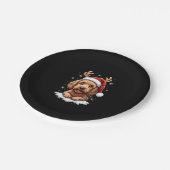 Christmas Goldendoodle Dog Reindeer Holiday Doodle Papieren Bordje (Gekanteld)