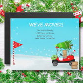 Christmas Golf Cart With Moving Boxes Golf 