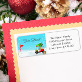 Christmas Golf Cart With Moving Boxes Golf  Etiket