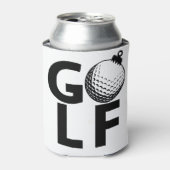 Christmas Golf Ornament Blikjeskoeler (Blikje Voorkant)