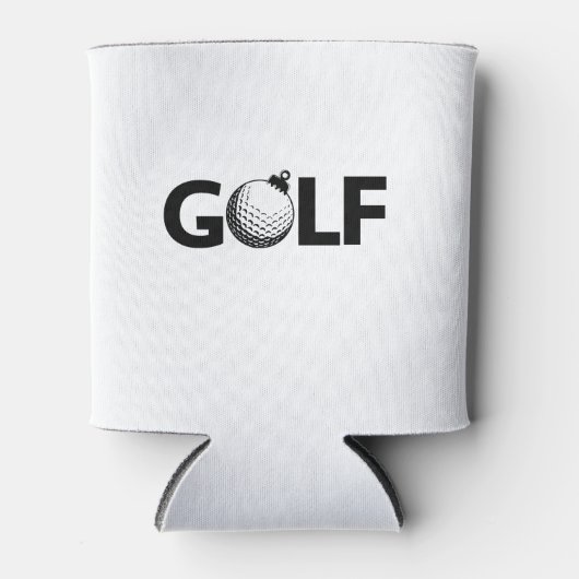 Christmas Golf Ornament Classic Blikjeskoeler (Voorkant)