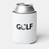 Christmas Golf Ornament Classic Blikjeskoeler (Blikje Achterkant)