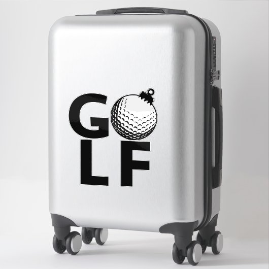 Christmas Golf Ornament Sticker (Koffer)