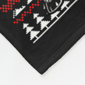 Christmas Golf Santa Golfer Christmas Pajama Reind Fleece Deken (Hoek)