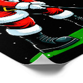 Christmas Golf Santa Golfer Xmas Funny Christmas G Poster (Hoek)