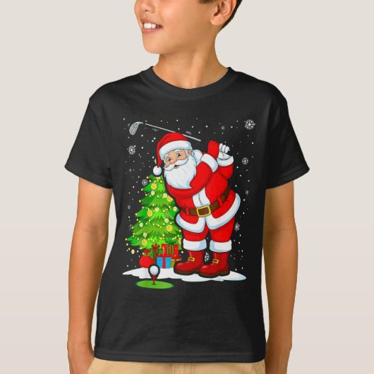 Christmas Golf Santa Golfer Xmas Funny Christmas G T-shirt (Voorkant)