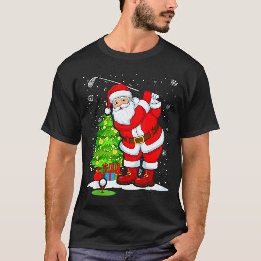 Christmas Golf Santa Golfer Xmas Funny Christmas G T-shirt (Voorkant)