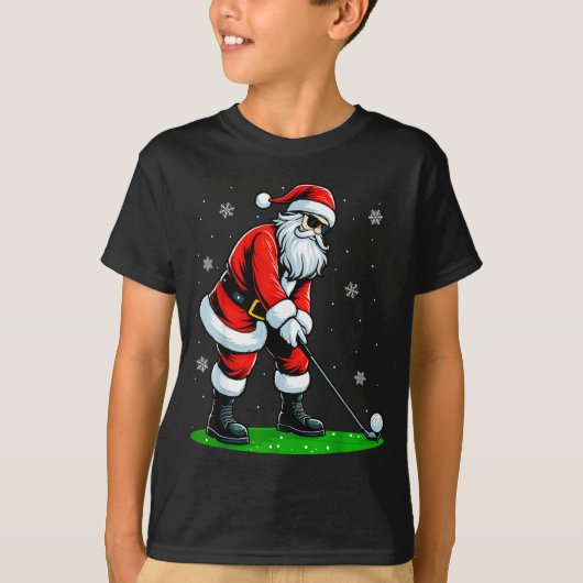 Christmas Golf Santa Golfer Xmas Funny Christmas G T-shirt (Voorkant)