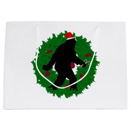 Christmas Gone Squatchin' Wreath Large Cadeautasje