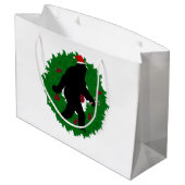 Christmas Gone Squatchin' Wreath Large Cadeautasje (Achterkant Gekanteld)