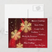 Christmas Goodies Briefkaarten (Voorkant / Achterkant)