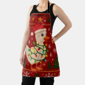Christmas Goose Apron – Cute Holiday Goose  Schort (Insitu)