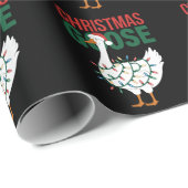 Christmas Goose Lights Schattigee vakantie Cadeaupapier (Rol Hoek)