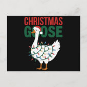 Christmas Goose Lights Schattigee vakantie Feestdagenkaart (Voorkant)