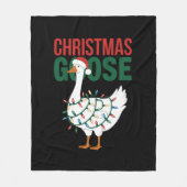 Christmas Goose Lights Schattigee vakantie Fleece Deken (Voorkant)