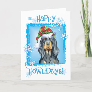 Christmas Gordon Setter Feestdagen Kaart