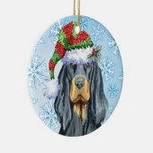 Christmas Gordon Setter Keramisch Ornament (Rechts)