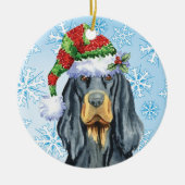 Christmas Gordon Setter Keramisch Ornament (Voorkant)