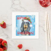 Christmas Gordon Setter Servet (Insitu)