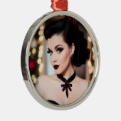 Christmas Goth Girl Xmas Holiday Ornament (Rechts)