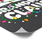 Christmas Grandma Claus Santa Hat Christmas Lights Poster (Hoek)