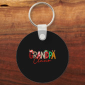 Christmas Grandpa Coquette Bow Grandpa Claus Chris Sleutelhanger (Voorkant)