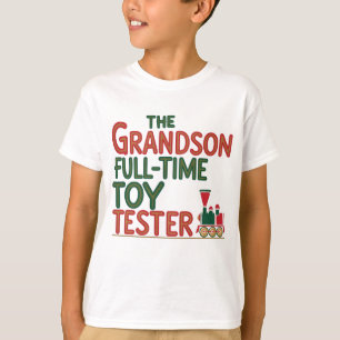 Christmas Grandson Speelgoed Tester T-shirt