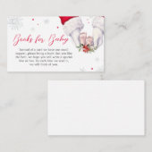 Christmas Greatest Gift Baby shower Boeken voor Ba Informatiekaartje (Voorkant / Achterkant)