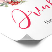 Christmas Greatest Gift Baby shower Drinken Poster (Hoek)