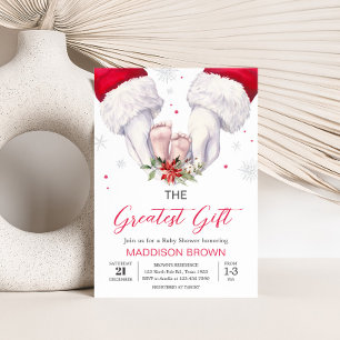 Christmas Greatest Gift Baby shower Kaart