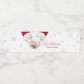 Christmas Greatest Gift Baby shower Waterfles Etiket (Enkel label)