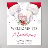 Christmas Greatest Gift Baby shower Welkom Poster (Voorkant)
