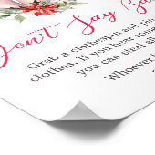 Christmas Greatest Gift Baby shower Zeg geen Baby Poster (Hoek)