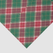 Christmas Green and Burgundy Plaid Tissuepapier (Detail)