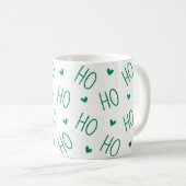 Christmas Green and White Coffee Mug Ho Ho Ho Koffiemok (Voorkant rechts)