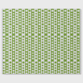 Christmas Green and White Polka Dots Cadeaupapier (Vlak)