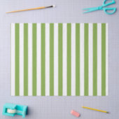 Christmas Green and White Striped Tissuepapier (Craft)